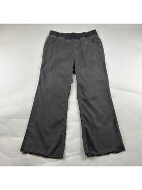 XCVI Wearables Gray Lightweight Pull On Relaxed Leg Ankle Pant L